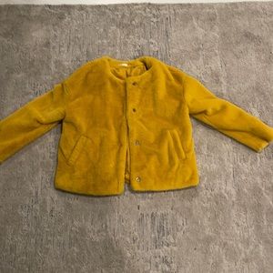 Yellow cardigan